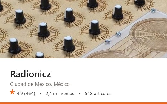 Radionicz en Etsy